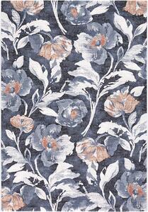 Moderní kusový koberec Ragolle Argentum 63523 5666 Květy modrý Rozměr: 200x290 cm