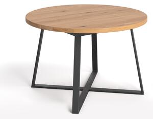 Kulatý stůl Axis z masivního dřeva 110 cm