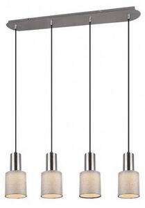Trio - Lustr na lanku WAILER 4xGU10/5W/230V šedá