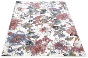 Moderní kusový koberec Ragolle Argentum 63528 6626 Květy vícebarevný Rozměr: 80x150 cm