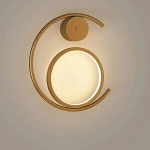 Toolight - Nástěnná lampa Round LED - zlatá - APP1143-W