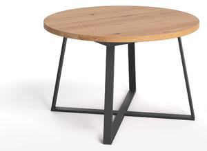 Kulatý stůl Axis z masivního dřeva 100 cm