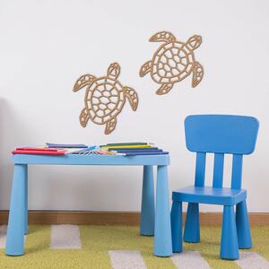 DUBLEZ | Dřevěná dekorace - Polygonální želva