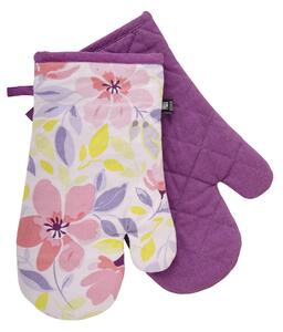 Kuchyňské bavlněné rukavice - chňapky JOYFUL fialová, 100% bavlna 19x30 cm Essex