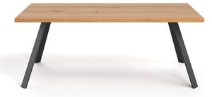 Stůl Lige z přírodního dubového dřeva 200x100 cm