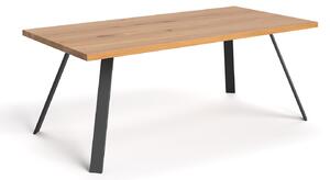 Stůl Lige z přírodního dubového dřeva 120x80 cm