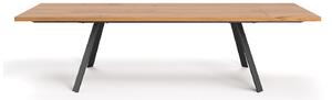 Rozkládací stůl Lige z přírodního dřeva 140x80 cm Jedno prodloužení 50 cm