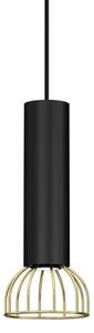 Lustr na lanku DANTE 1xGU10/25W/230V černá/zlatá
