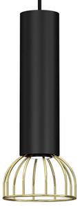 Lustr na lanku DANTE 1xGU10/25W/230V černá/zlatá
