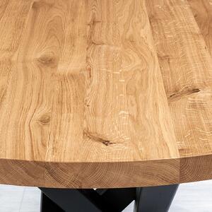 Kulatý stůl Aster z masivního dřeva 100 cm