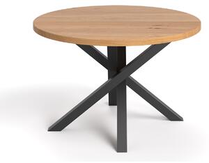Kulatý stůl Aster z masivního dřeva 110 cm