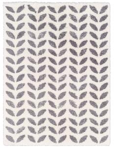 Kusový shaggy koberec Agnella Yoki Rei Bílý / šedý Rozměr: 80x150 cm