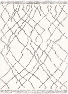Kusový shaggy koberec Agnella Yoki Miu Bílý Rozměr: 80x150 cm