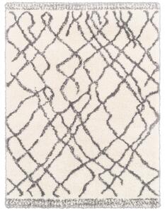 Kusový shaggy koberec Agnella Yoki Miu Bílý Rozměr: 80x150 cm
