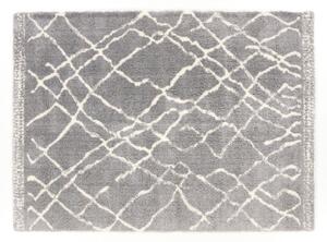 Kusový shaggy koberec Agnella Yoki Miu Light Šedý / světle šedý Rozměr: 80x150 cm