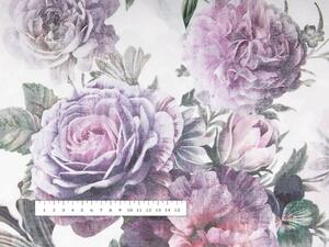 Biante Dekorační prostírání na stůl BM-009 Velké fialové květy 30x40 cm