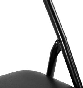 ViaDomo Via Domo - Židle skládací Piega - černá - 44x78x45 cm