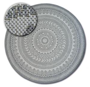 Balta Kulatý koberec Sisal FLAT 48695/637 šedý Rozměr: průměr 120 cm