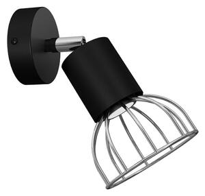 Nástěnné bodové svítidlo DANTE 1xGU10/25W/230V černá/lesklý chrom
