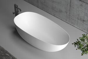 CERANO - Volně stojící akrylátová vana Unica - bílá lesklá - 170x80 cm