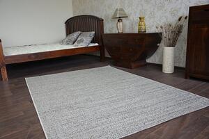 Balta Kusový koberec Sisal FLOORLUX 20389 stříbrný / černý Rozměr: 80x150 cm
