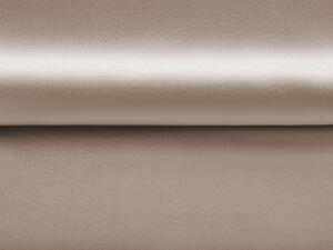 Látka polyesterový satén LUX-010 Světle hnědá - šířka 150 cm