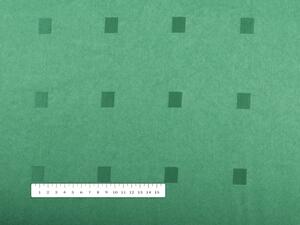 Biante Dekorační kulatý ubrus PM-022 Čtverečky na zeleném Ø 100 cm