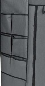 ViaDomo Via Domo - Látková šatní skříň Tevere - antracit - 60x90x30 cm
