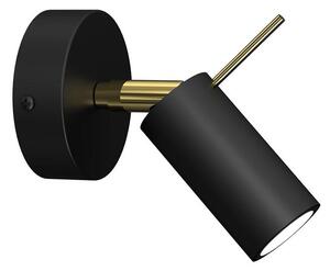 Nástěnné bodové svítidlo PRESTON 1xGU10/MR11/40W/230V černá/zlatá