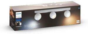 Philips HUE WA Buckram bodové LED svítidlo 3x GU10 5W 350lm 2200-6500K IP20, bílé + ovladač