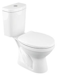 Cerano Hector, WC kombi Rimless 66x37, 5 cm, zadní odpad, bílá lesklá, CER-CER-403404