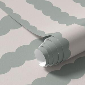 Tapety Olivově zelené vlnovky ve stylu minimalismu, Tapety geometrie, Tapety pruhy, a01182v1 : uwalls.cz