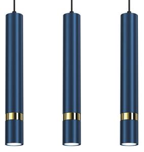 Lustr na lanku JOKER 3xGU10/25W/230V modrá/zlatá