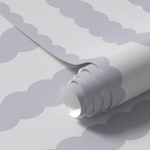 Tapety Šedé vlnovité pruhy ve stylu minimalismu, Tapety geometrie, Tapety pruhy, a01182v4 : uwalls.cz