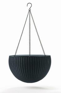 Keter Květináč Keter Hanging Sphere grafitový KT-610123