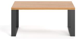 Konferenční stolek Slim ze dřeva a kovu 80x60 cm