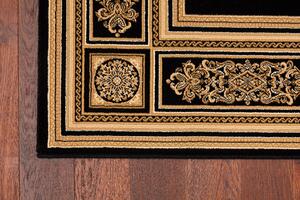Kusový koberec Ragolle Da Vinci 57801 3233 černý béžový Rozměr: 133x195 cm