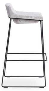 ROSSIN - Barová židle TONIC METAL s nízkým opěrákem