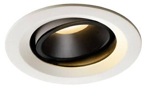 SLV BIG WHITE NUMINOS MOVE DL M vnitřní LED zápustné stropní svítidlo bílá/černá 2700 K 40° otočné a výkyvné 1003568