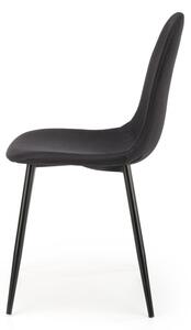 Kovová židle K449, černá