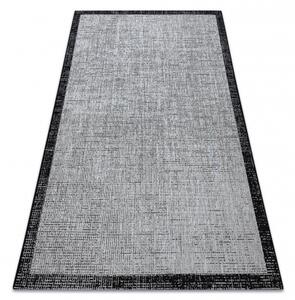 Balta Kusový koberec SISAL FLOORLUX 20401 stříbrný / černý Rozměr: 140x200 cm
