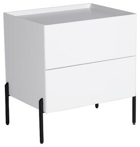 NOČNÍ STOLEK, bílá, 50/55/40 cm Livetastic, Online Only