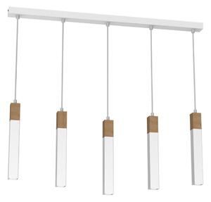 Lustr na lanku SOLO 5xGU10/MR11/40W/230V bílá