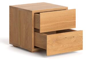 Noční stolek Cube z masivního dřeva 40 cm