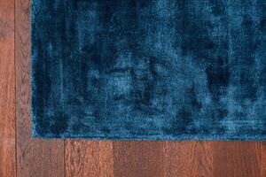 Nirmal Moderní kusový koberec jednobarevný Boston Balsam Tmavě modrý Rozměr: 160x230 cm
