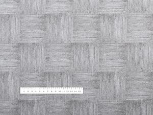 PVC ubrus Provázkový patchwork šedý PV-007 - metráž š. 140 cm