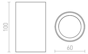 RED - Design Rendl - R12667 - Bodové svítidlo GAYA 1xGU10/35W/230V bílá