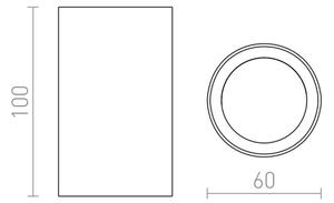 RED - Design Rendl - R12668 - Bodové svítidlo GAYA 1xGU10/35W/230V
