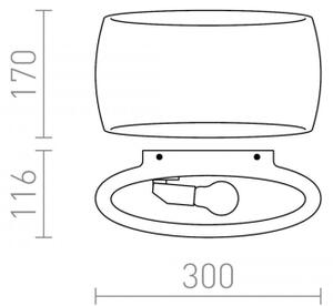 RED - Design Rendl - R12365 - Nástěnné svítidlo VERITA 1xE27/33W/230V bílá