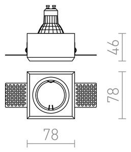 RED - Design Rendl - R12361 - Podhledové svítidlo QUO 1xGU10/35W/230V